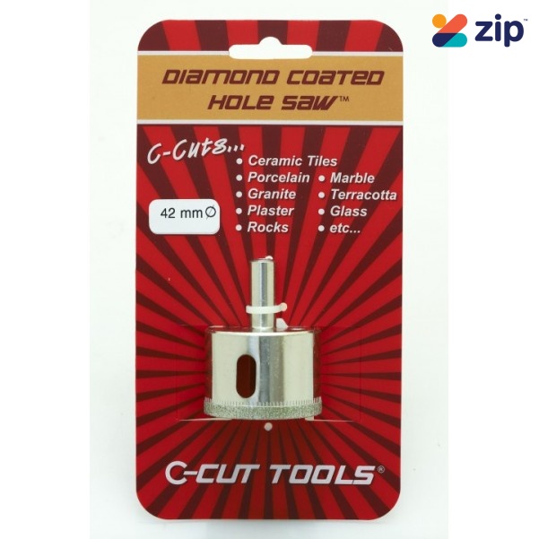 C-CUT TOOLS DCHS42S - 42mm Diamond Coated Hole Saw